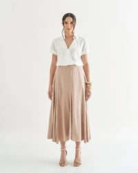 saia midi evase quebela