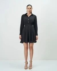 vestido curto camisa chemise quebela