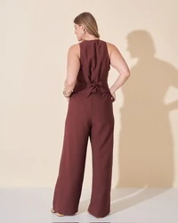calca alfaiataria viscose nature kayla