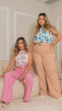 pre venda blusa floratta chiffon floral milan