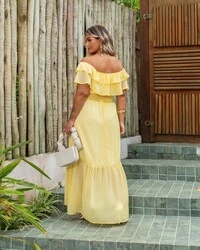 pre venda vestido longo poa fabiola mr fr