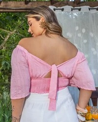pre venda cropped amarril costas viscose jacquard mr fr