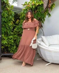 pre venda vestido longo poa fabiola mr fr