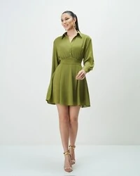 vestido curto camisa chemise quebela