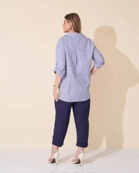 camisa stripes em algodao 100% kayla
