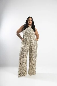 pre venda calca reta crepe italy animal print sutileza milan