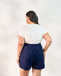 shorts alfaiataria soft quebela