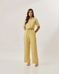 conjunto risca de giz camisa+ calca comfy e forrada 100% algodao quebela