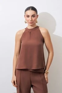 blusa arumis viscose poliester gola kayla