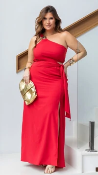 pre venda vestido longo air flow cut out um ombro e fiv organica mr fr