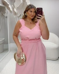 pre venda vestido longo marrant bela rosamili