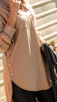 pre venda camisa over viscose sarjada rosamili