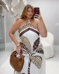 Pre venda vestido frente unica tropicalia duas