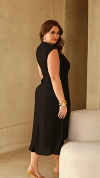 vestido em malha lasie transpasse upper