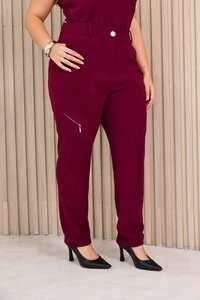 calca alfaiataria cenoura crepe scuba upper