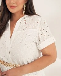 vestido em lasie de algodao quebela