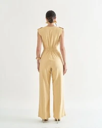 macacao transpasse em linho quebela