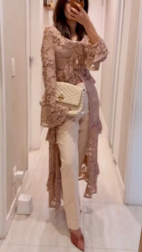 pre venda!!!blusa romantic renda veneza brunah