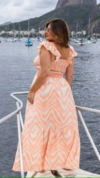 Pre venda vestido longo estampa exclusiva mr fr