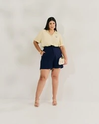 Shorts alfaiataria vinco quebela