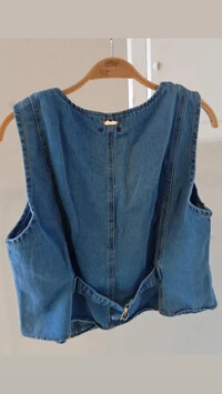 colete jeans 100%celia brunf