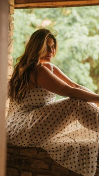 vestido longo tule poa collab kayla