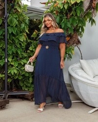 pre venda vestido longo poa fabiola mr fr