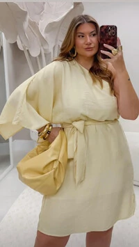 vestido viscolinho manga sino erica lore