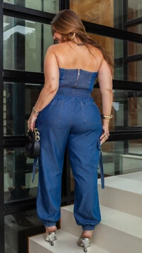 Pre venda calca jogger jeans light denim mr fr