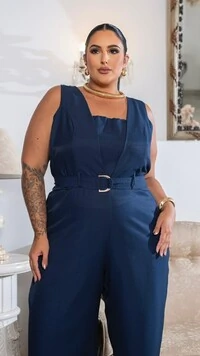 pre venda macacao sobreposicao e cinto divas