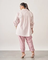 Camisa listrada+cropped com renda kayla