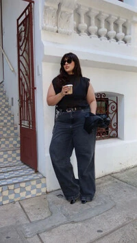 calca wide dark izzat jeans