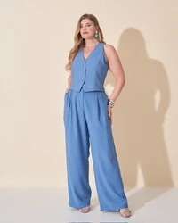 calca alfaiataria viscose nature kayla