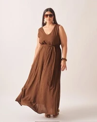 Vestido karen midi viscose kayla