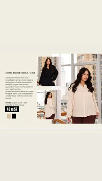 Camisa viscocrepe carola balone upper