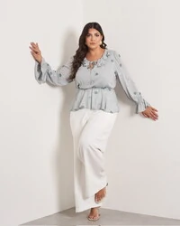 Bata shell em viscose trabalhada kayla