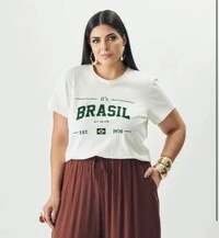 t shirt algodao peruano brasil quebela