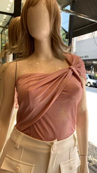 blusa regata malha foil torcido predil