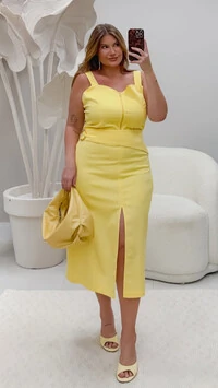 pre venda conjunto flor da noite linho com elastano milanjus