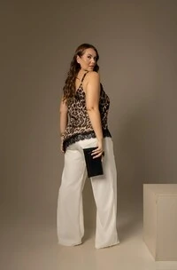 pre venda regata animal print assimetrica tellos