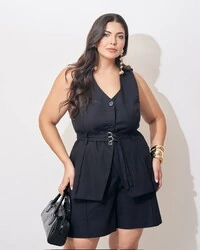 colete kelly algodao viscose linho kayla