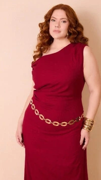 Vestido ombro linho sml provador