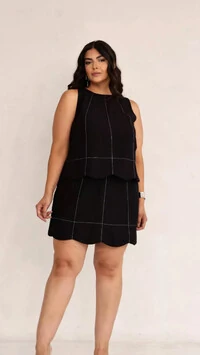 saia shorts rayon sensoriale prespontado lara upper