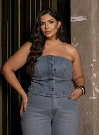 prevenda top denim divas