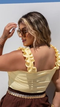 pre venda blusa canelada alca frufru mr fr