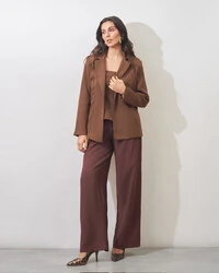 blazer risca de giz alfaiataria kayla