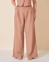 calca alfaiataria viscose nature kayla