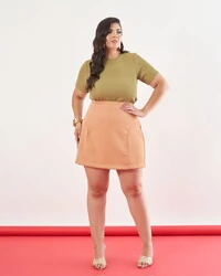 Blusa babylook malha kayla