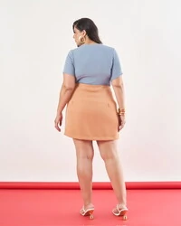 Blusa babylook malha kayla