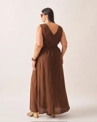 Vestido karen midi viscose kayla